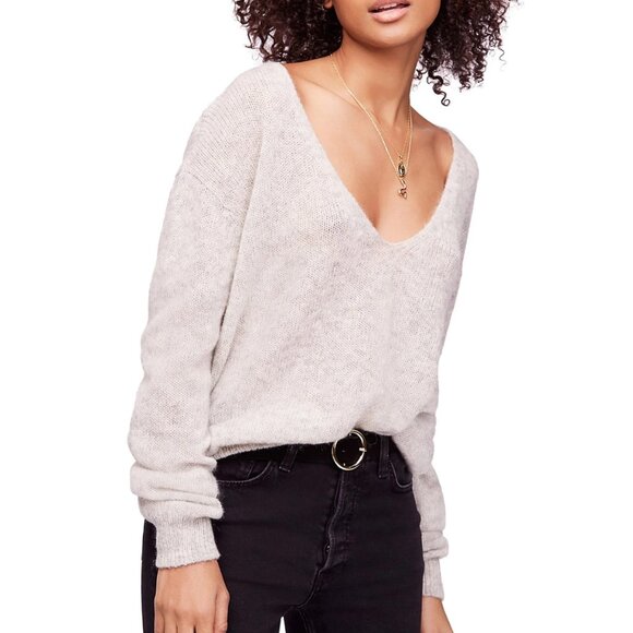 Free People Gossamer V-Neck Sweater - Picture 1 of 8